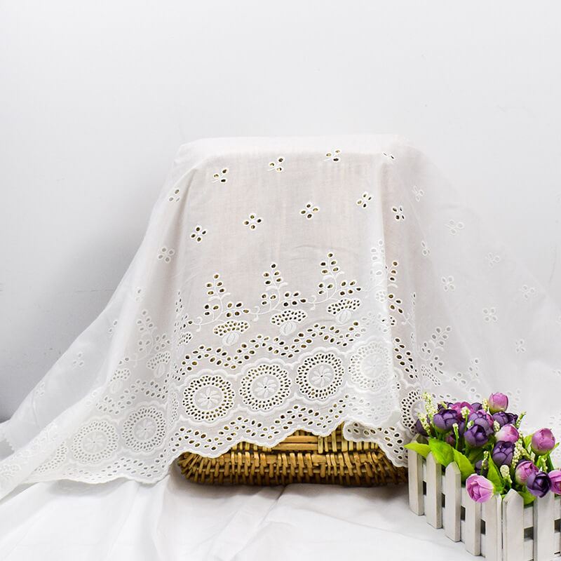 Embroidered Fabric Dress 100% Cotton for Women's Wear Wholesale Suppli 4
